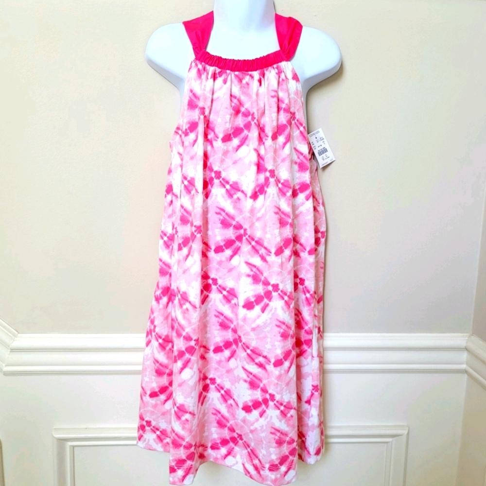 New! J Crew sz 4-5 Crewcuts Girls Back-bow-tie Pink Dress NWT